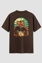 Camiseta Oversized Suedine Boxe Eye of the Tiger