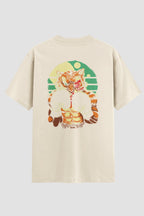 Camiseta Oversized Boxe Eye of the Tiger Oversized Boxe OnFight P Off White Masculino