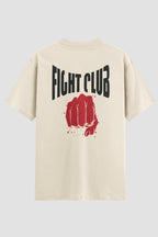 Camiseta Oversized Suedine Boxe Fight Club Punho Cerrado