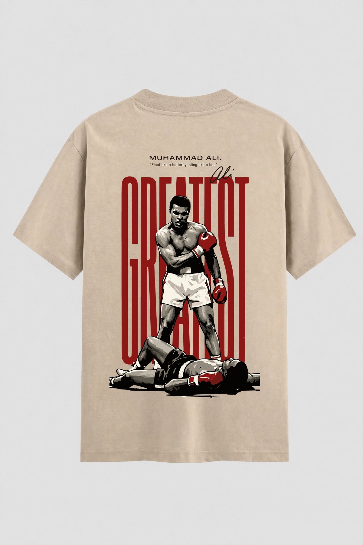 Camiseta Oversized Suedine Boxe Float Like a Butterfly