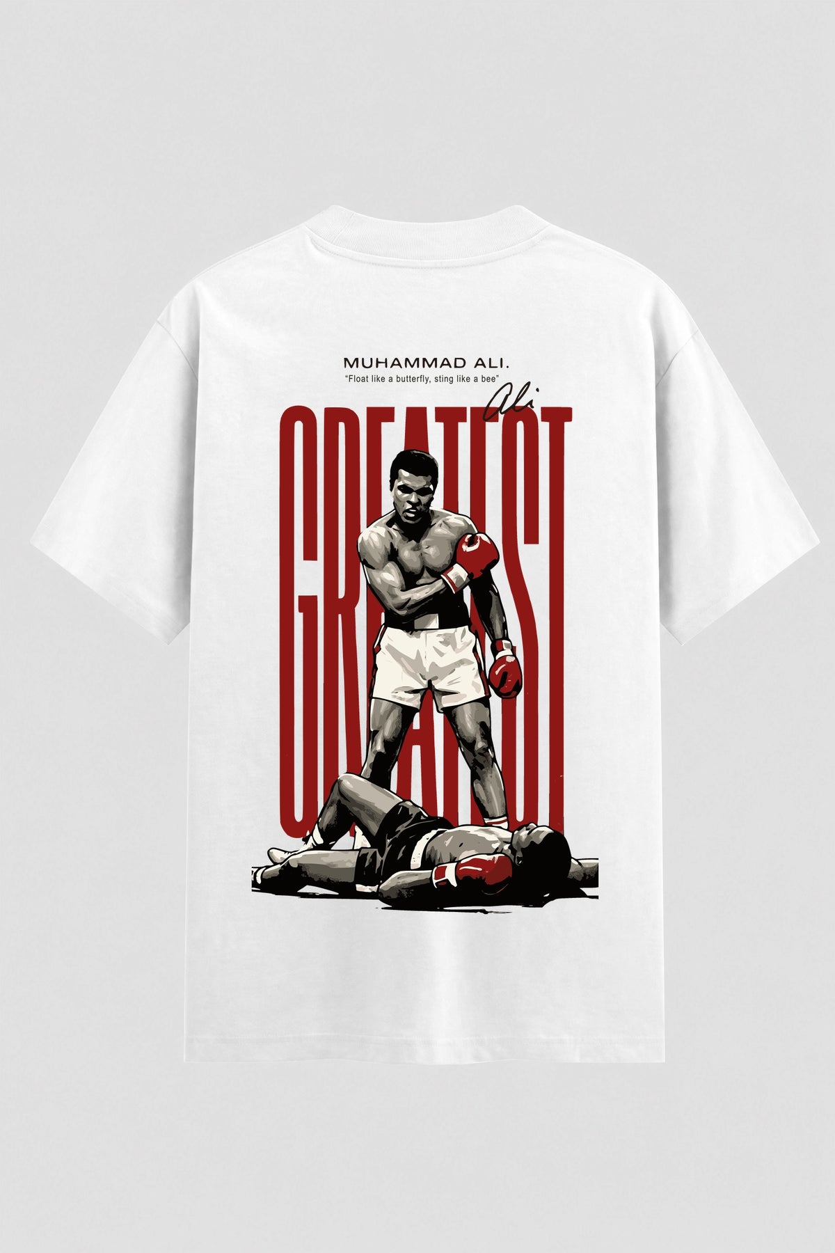 Camiseta Oversized Suedine Boxe Float Like a Butterfly