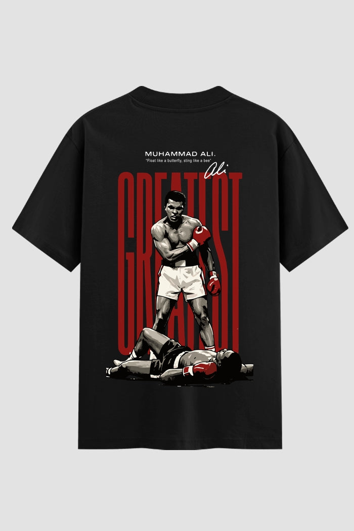 Camiseta Oversized Suedine Boxe Float Like a Butterfly