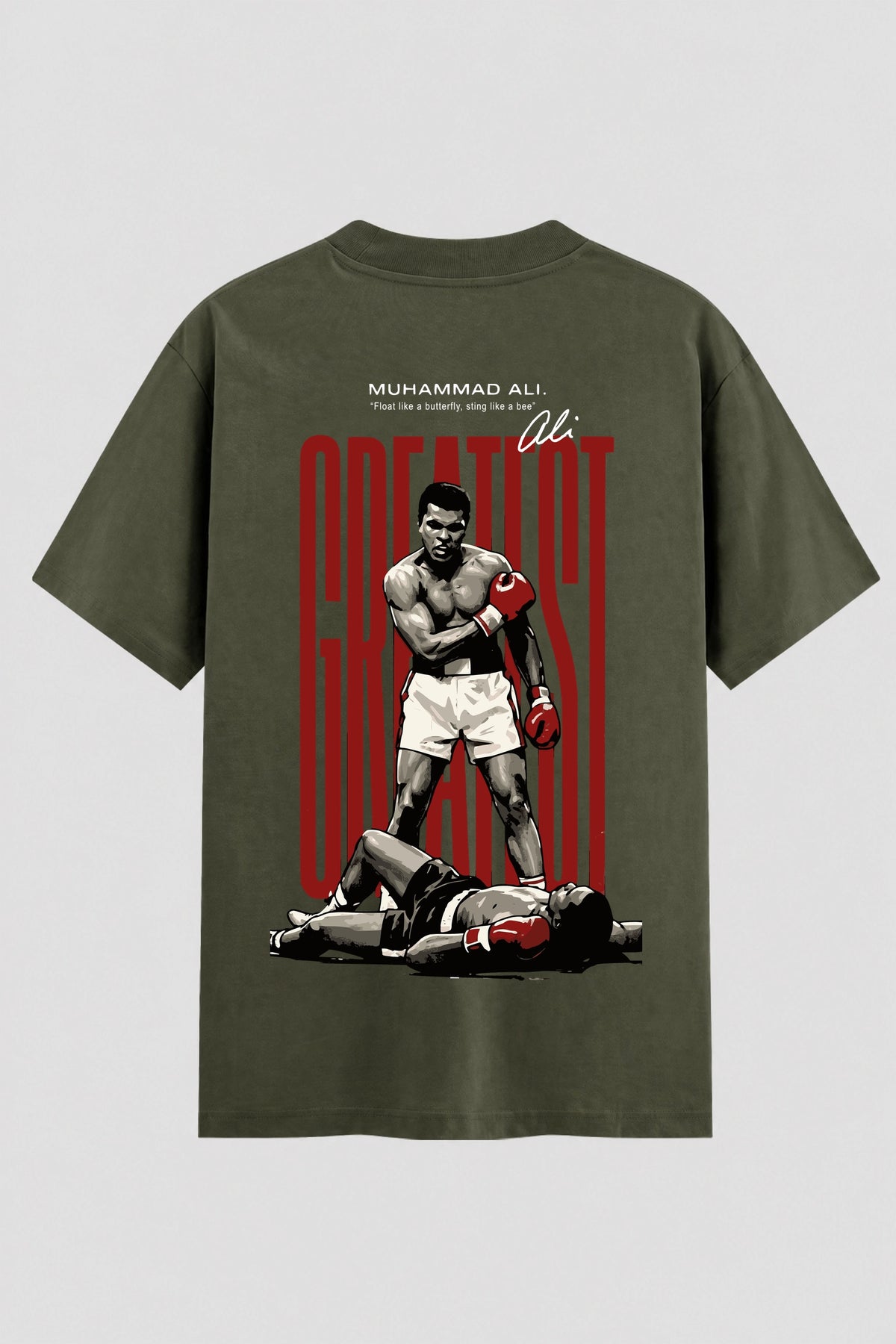 Camiseta Oversized Suedine Boxe Float Like a Butterfly