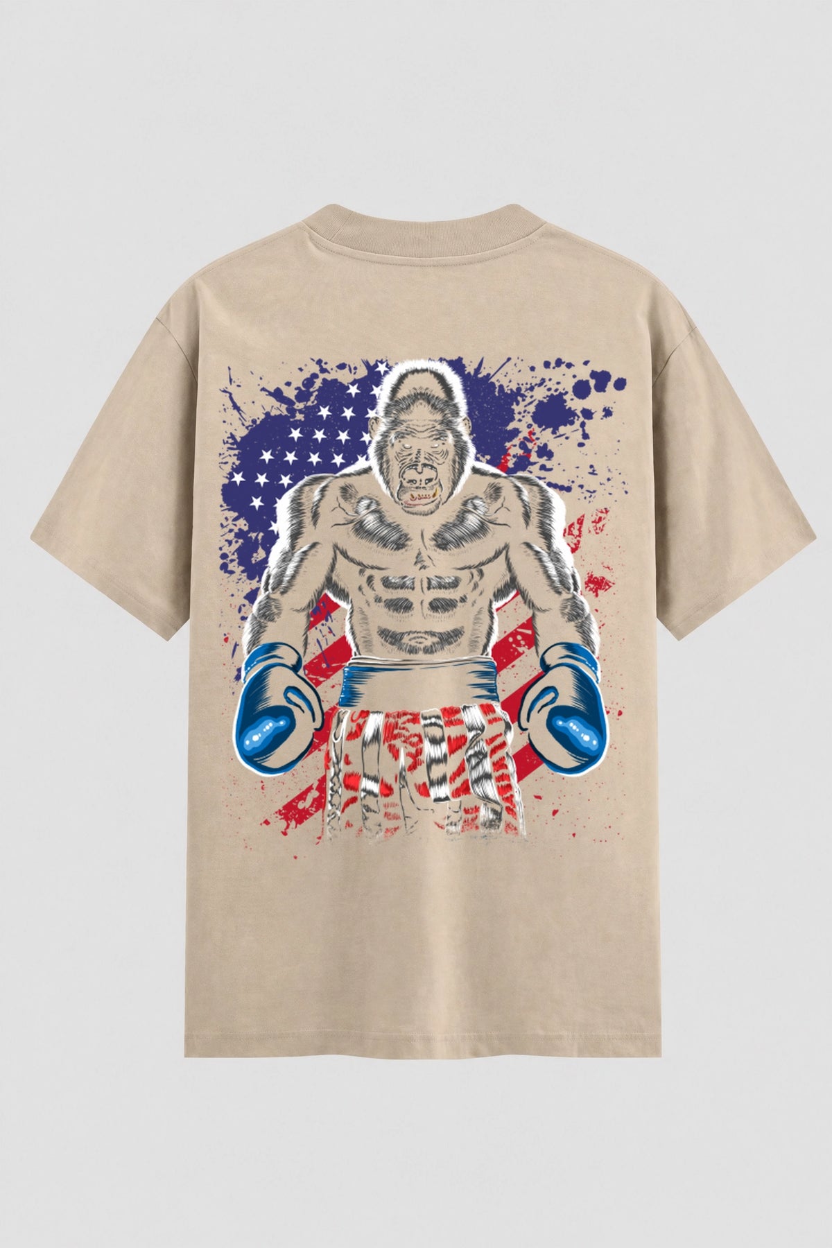 Camiseta Oversized Suedine Boxe Gorilla Boxing