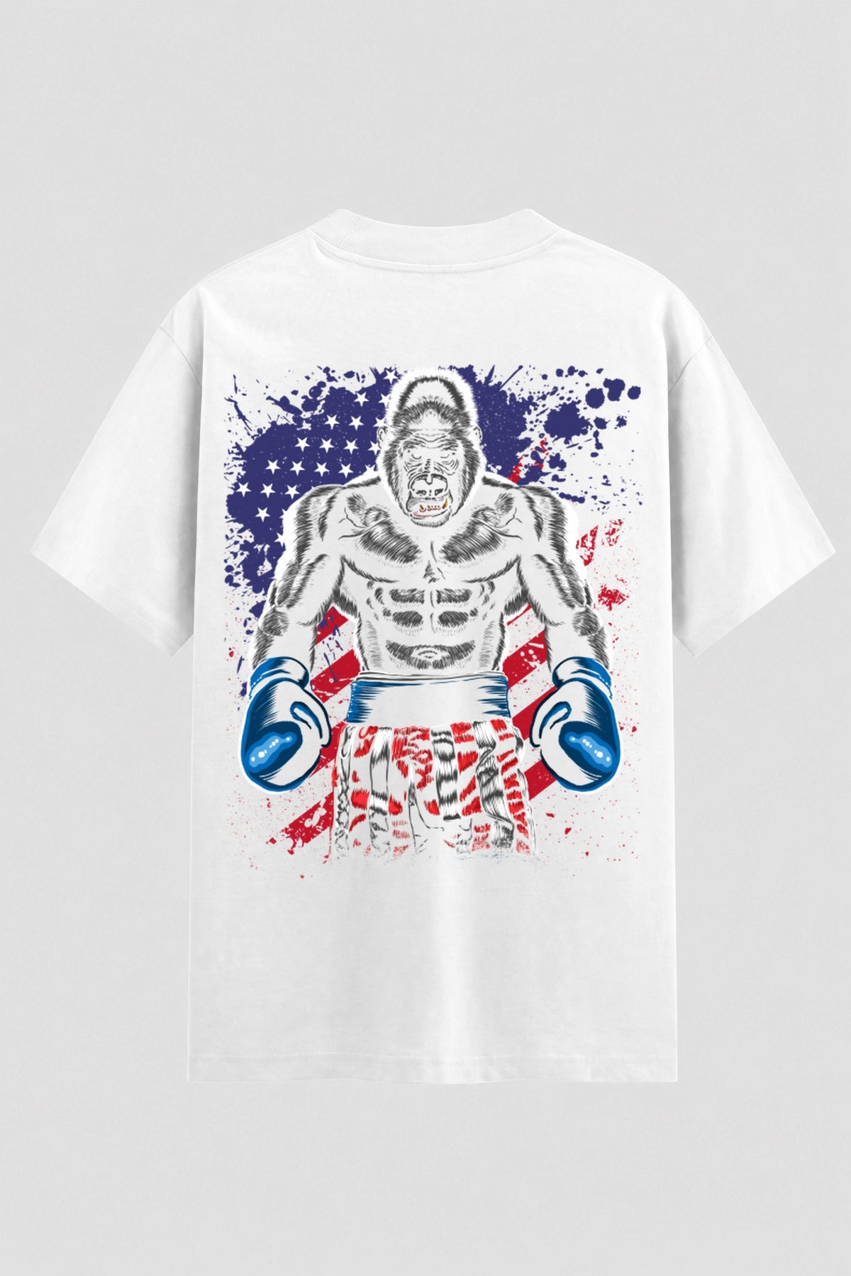 Camiseta Oversized Suedine Boxe Gorilla Boxing