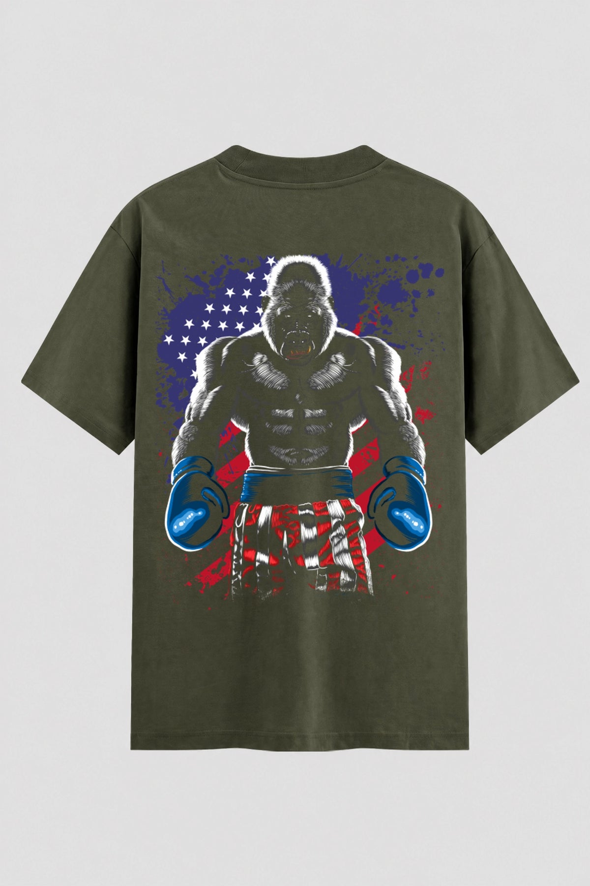 Camiseta Oversized Suedine Boxe Gorilla Boxing