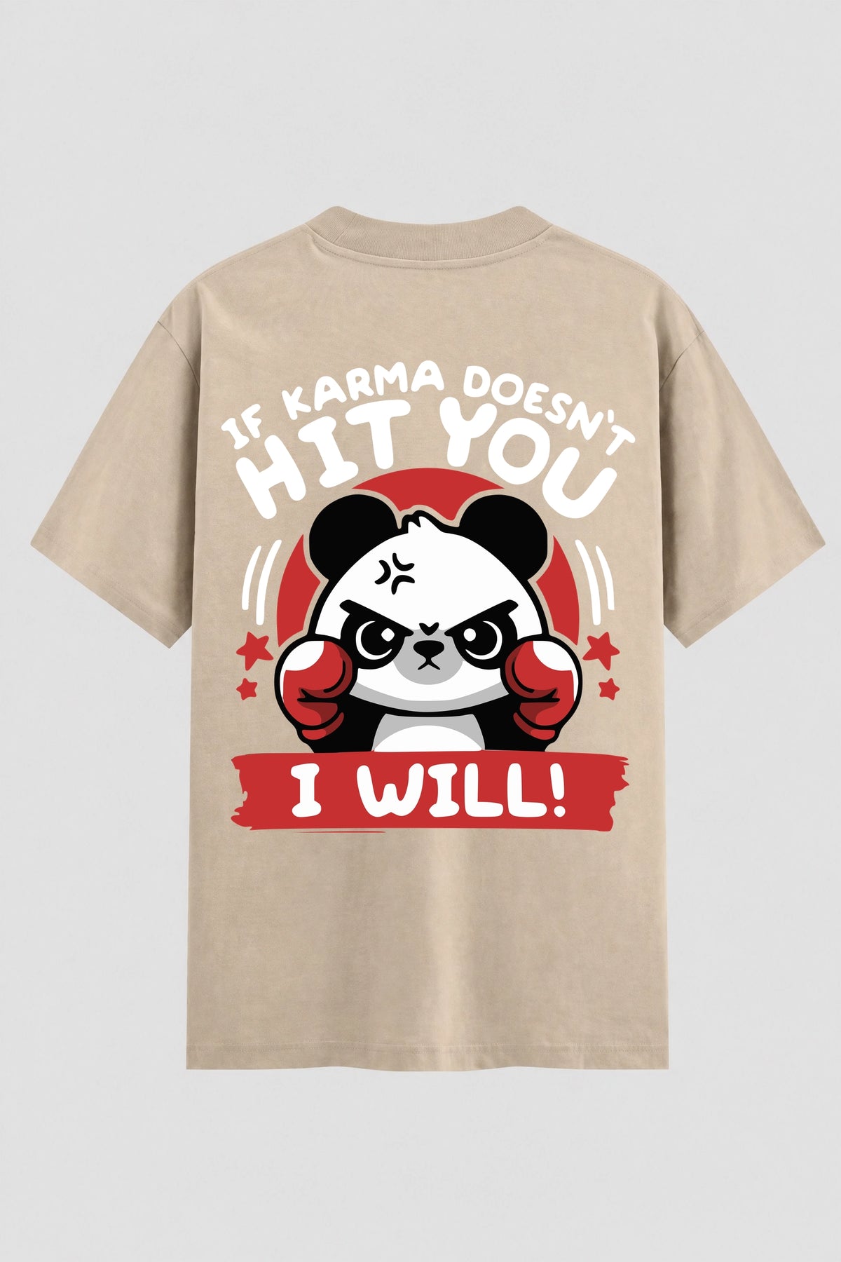 Camiseta Oversized Suedine boxe hit you