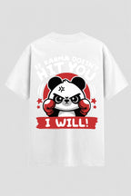 Camiseta Oversized Suedine boxe hit you