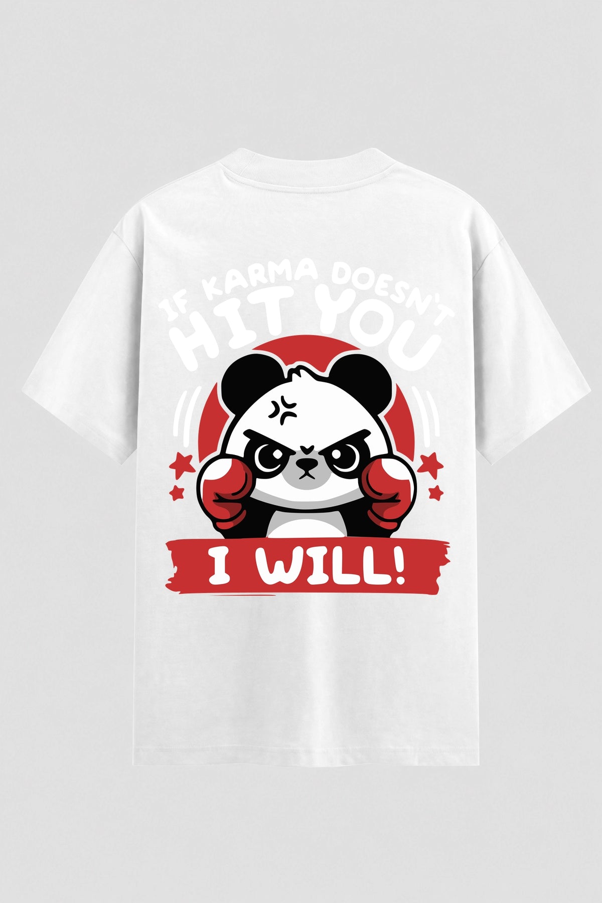 Camiseta Oversized Suedine boxe hit you