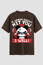 Camiseta Oversized Suedine boxe hit you