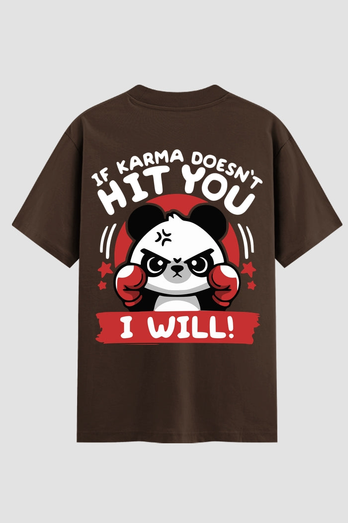 Camiseta Oversized Suedine boxe hit you