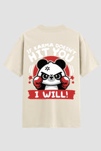 Camiseta Oversized Suedine boxe hit you