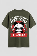 Camiseta Oversized Suedine boxe hit you