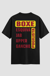 Camiseta Oversized Boxe Pugilista – Onfight Oversized Boxe OnFight P Preto Masculino