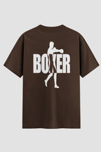 Camiseta Oversized Suedine Boxe Sombra do Lutador
