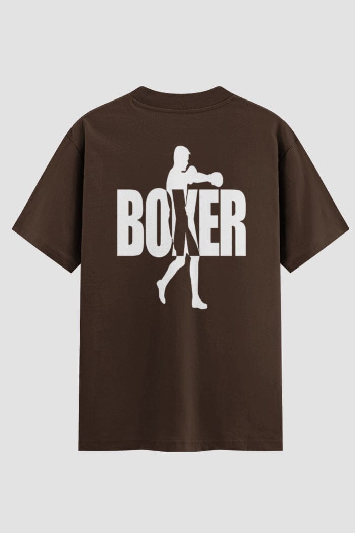 Camiseta Oversized Suedine Boxe Sombra do Lutador