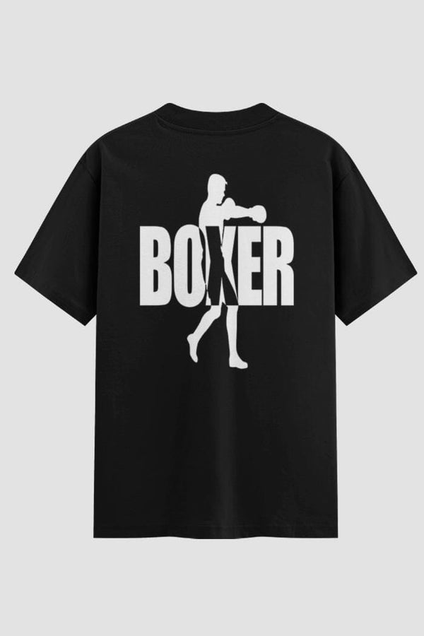 Camiseta Oversized Suedine Boxe Sombra do Lutador