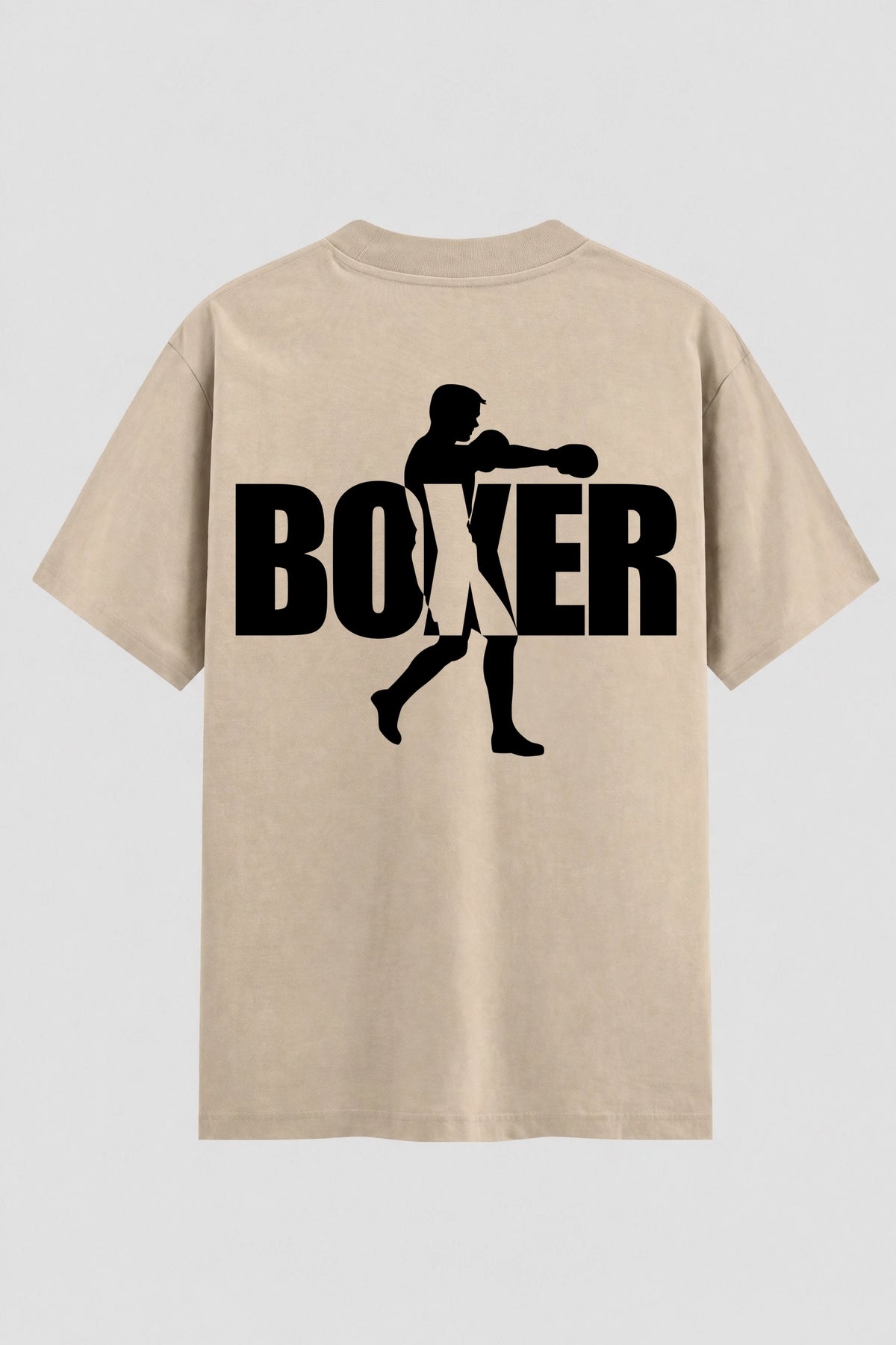 Camiseta Oversized Suedine Boxe Sombra do Lutador