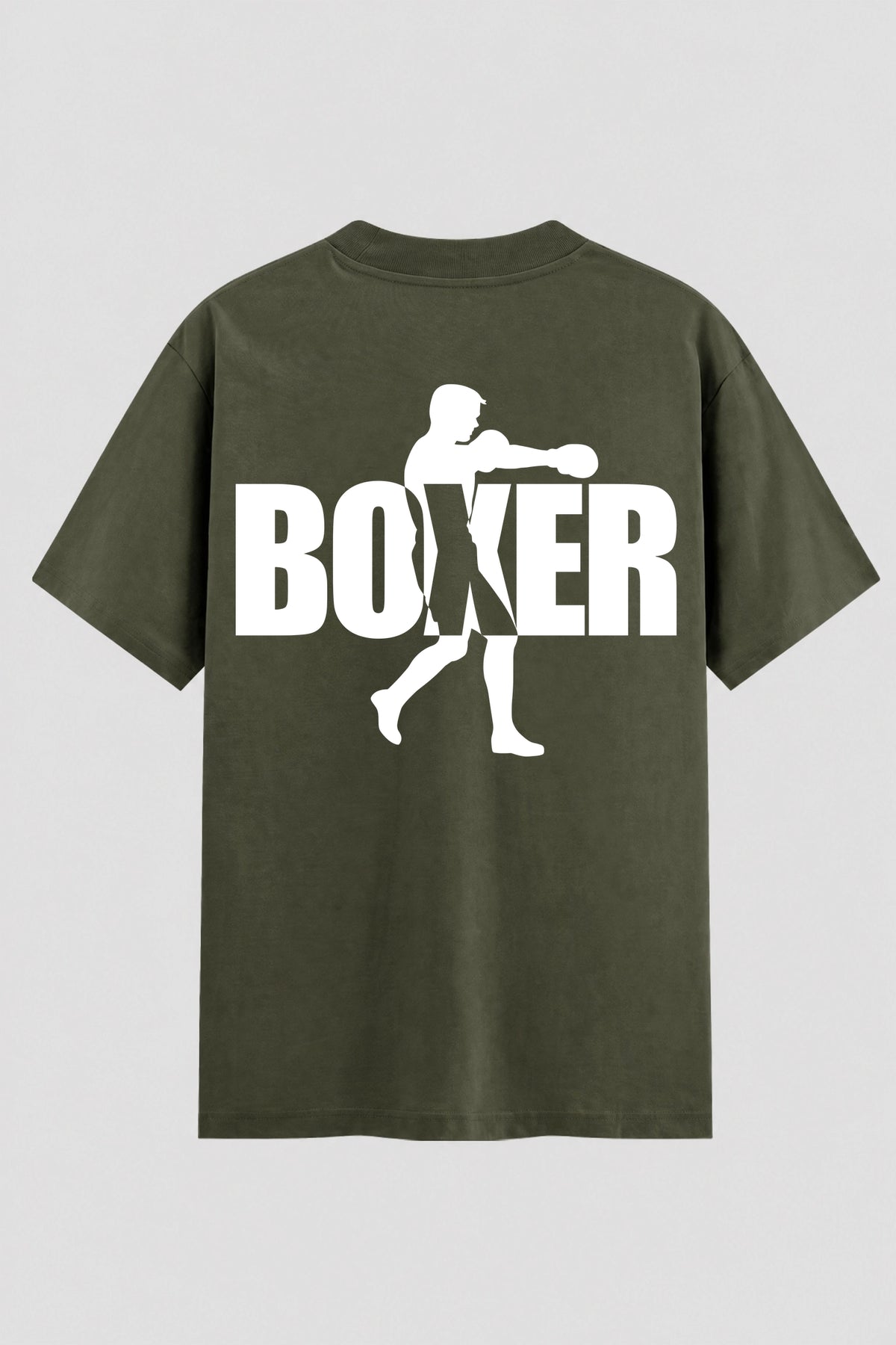 Camiseta Oversized Suedine Boxe Sombra do Lutador