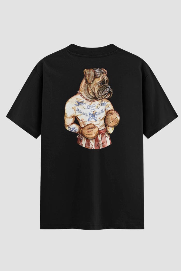 Camiseta Oversized Suedine Boxer Dog Onfight