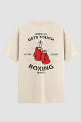 Camiseta Oversized Boxing Gloves – Onfight Oversized Boxe OnFight P Off White Masculino