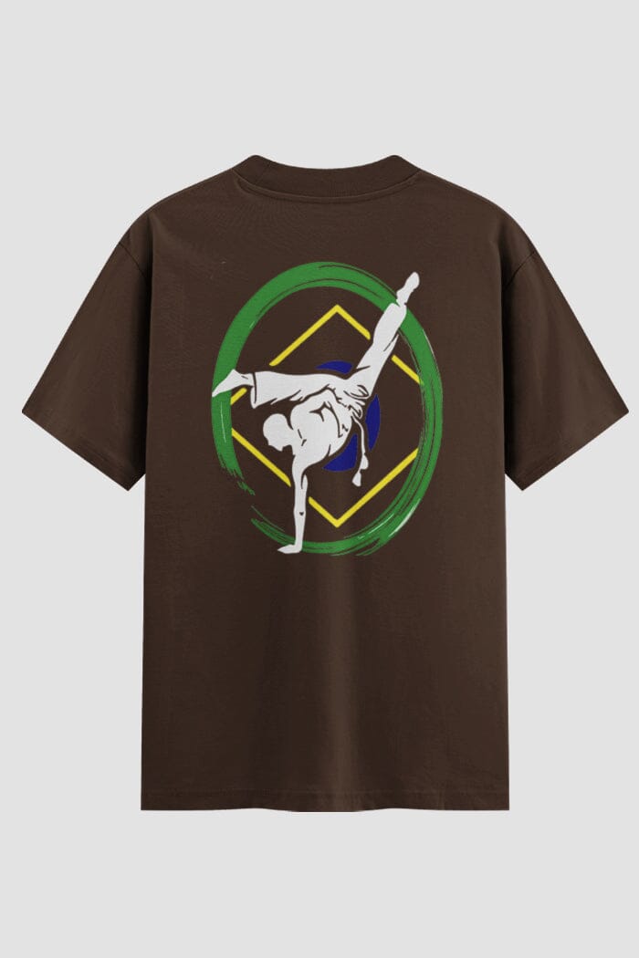 Camiseta Oversized Capoeira Movimento Brasil Oversized Capoeira OnFight 