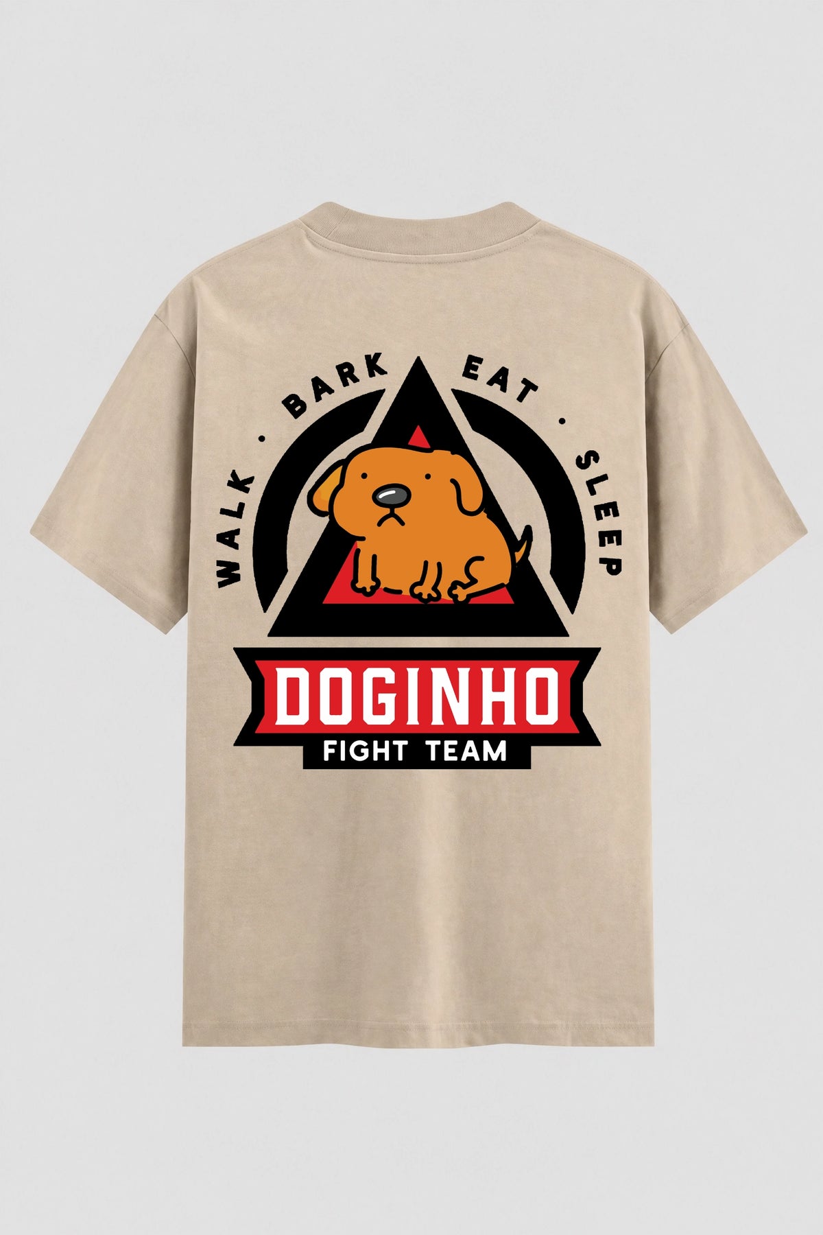 Camiseta Oversized Suedine Doginho Fight Team Onfight