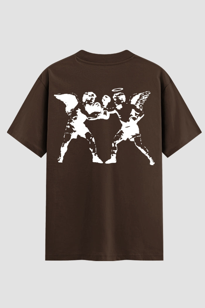 Camiseta Oversized Suedine Coleção Faith Angel Fight