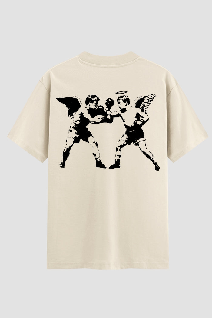Camiseta Oversized Suedine Coleção Faith Angel Fight