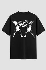 Camiseta Oversized Suedine Coleção Faith Angel Fight