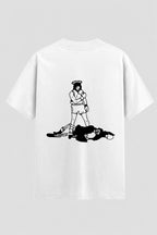 Camiseta Oversized Suedine Coleção Faith Divine Fighter