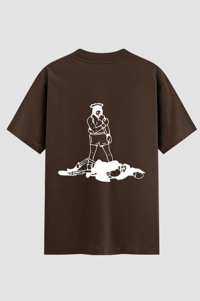 Camiseta Oversized Suedine Coleção Faith Divine Fighter