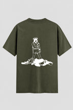 Camiseta Oversized Suedine Coleção Faith Divine Fighter