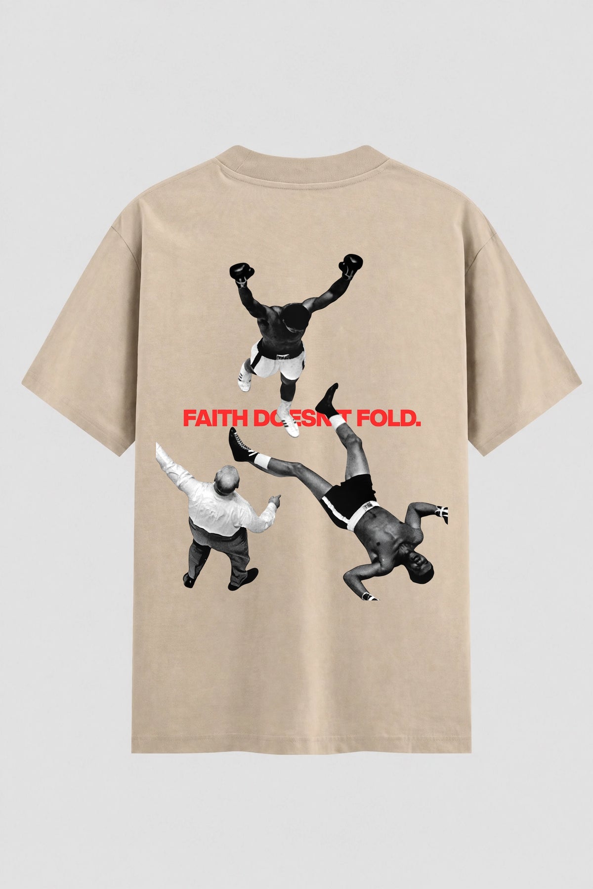 Camiseta Oversized Suedine Coleção Faith doesnt Fold