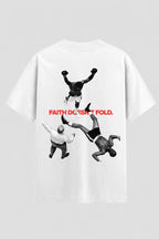 Camiseta Oversized Suedine Coleção Faith doesnt Fold