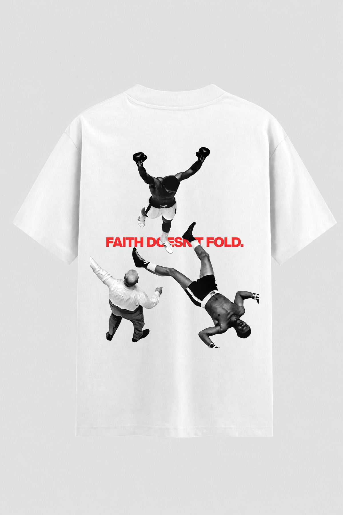 Camiseta Oversized Suedine Coleção Faith doesnt Fold