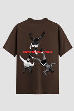 Camiseta Oversized Suedine Coleção Faith doesnt Fold