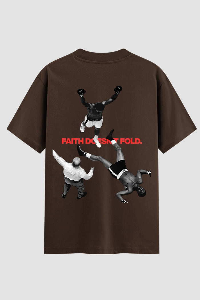 Camiseta Oversized Suedine Coleção Faith doesnt Fold