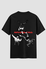 Camiseta Oversized Suedine Coleção Faith doesnt Fold