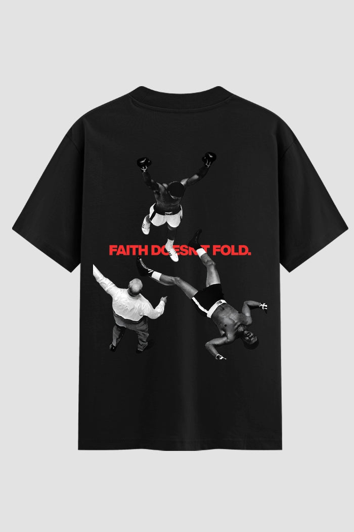 Camiseta Oversized Suedine Coleção Faith doesnt Fold