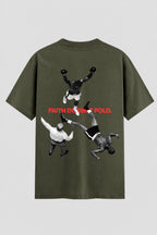 Camiseta Oversized Suedine Coleção Faith doesnt Fold