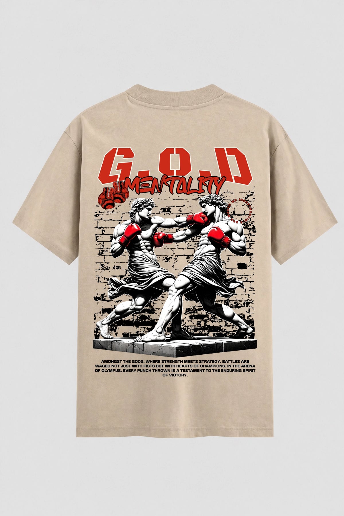 Camiseta Oversized Suedine Coleção Faith GOD Mentality
