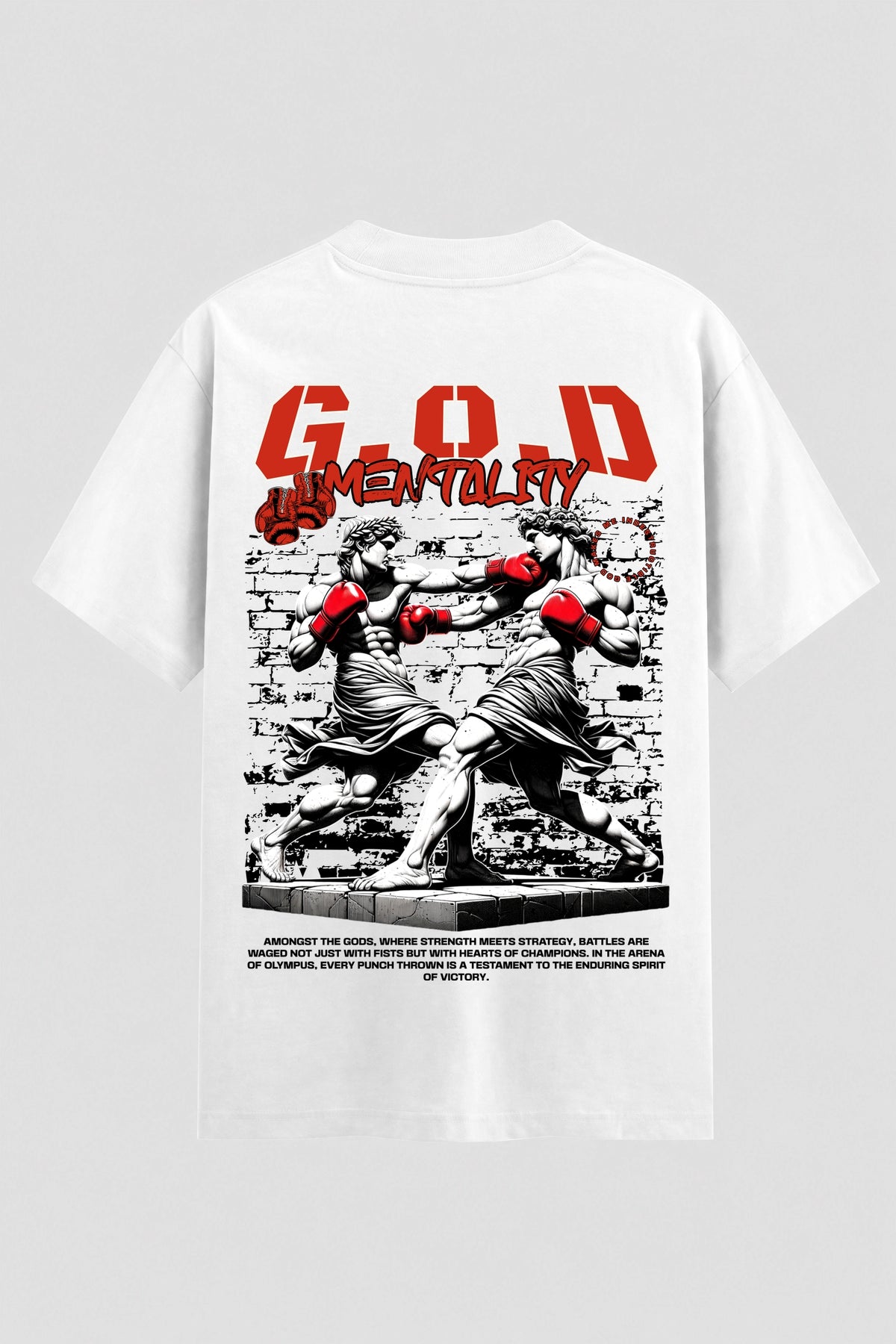 Camiseta Oversized Suedine Coleção Faith GOD Mentality