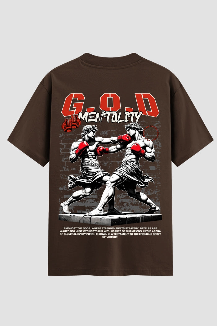 Camiseta Oversized Suedine Coleção Faith GOD Mentality