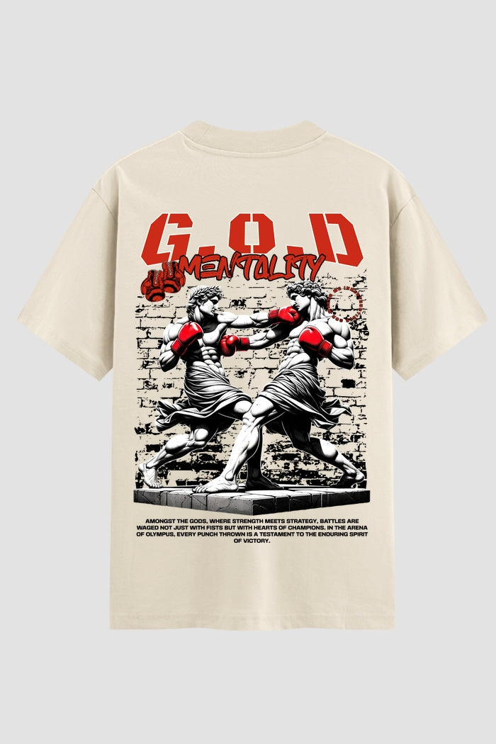 Camiseta Oversized Suedine Coleção Faith GOD Mentality