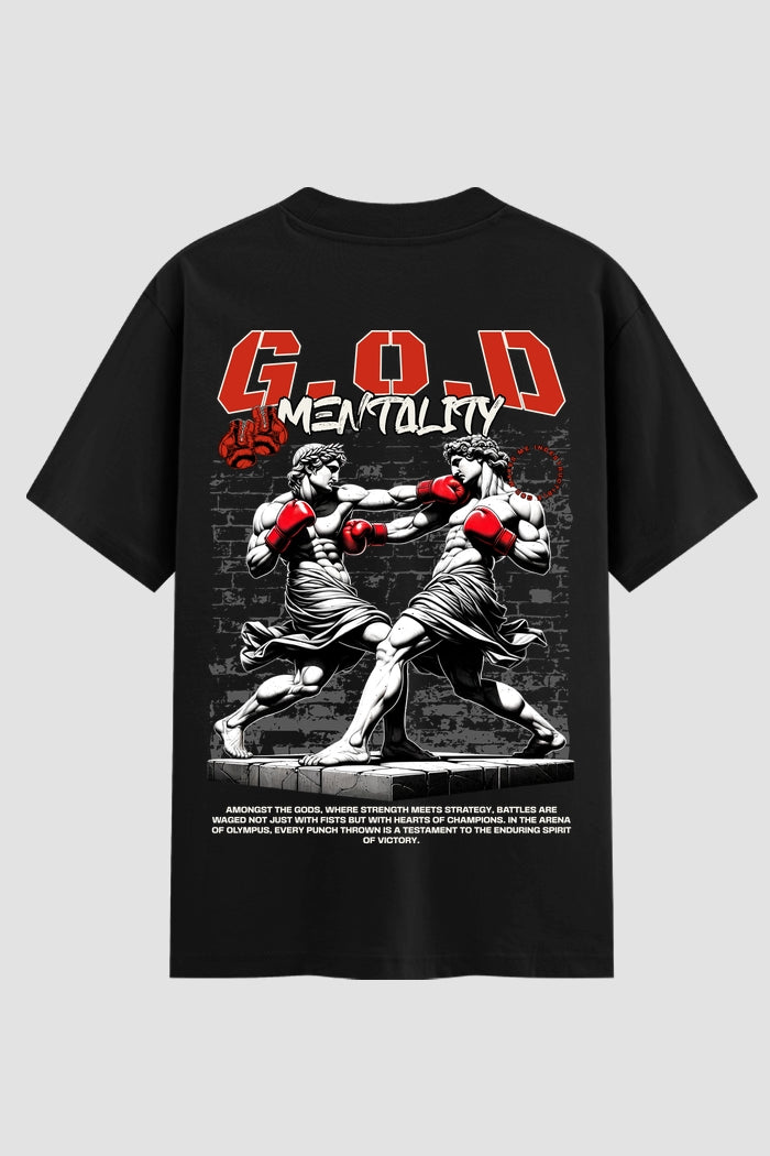 Camiseta Oversized Suedine Coleção Faith GOD Mentality