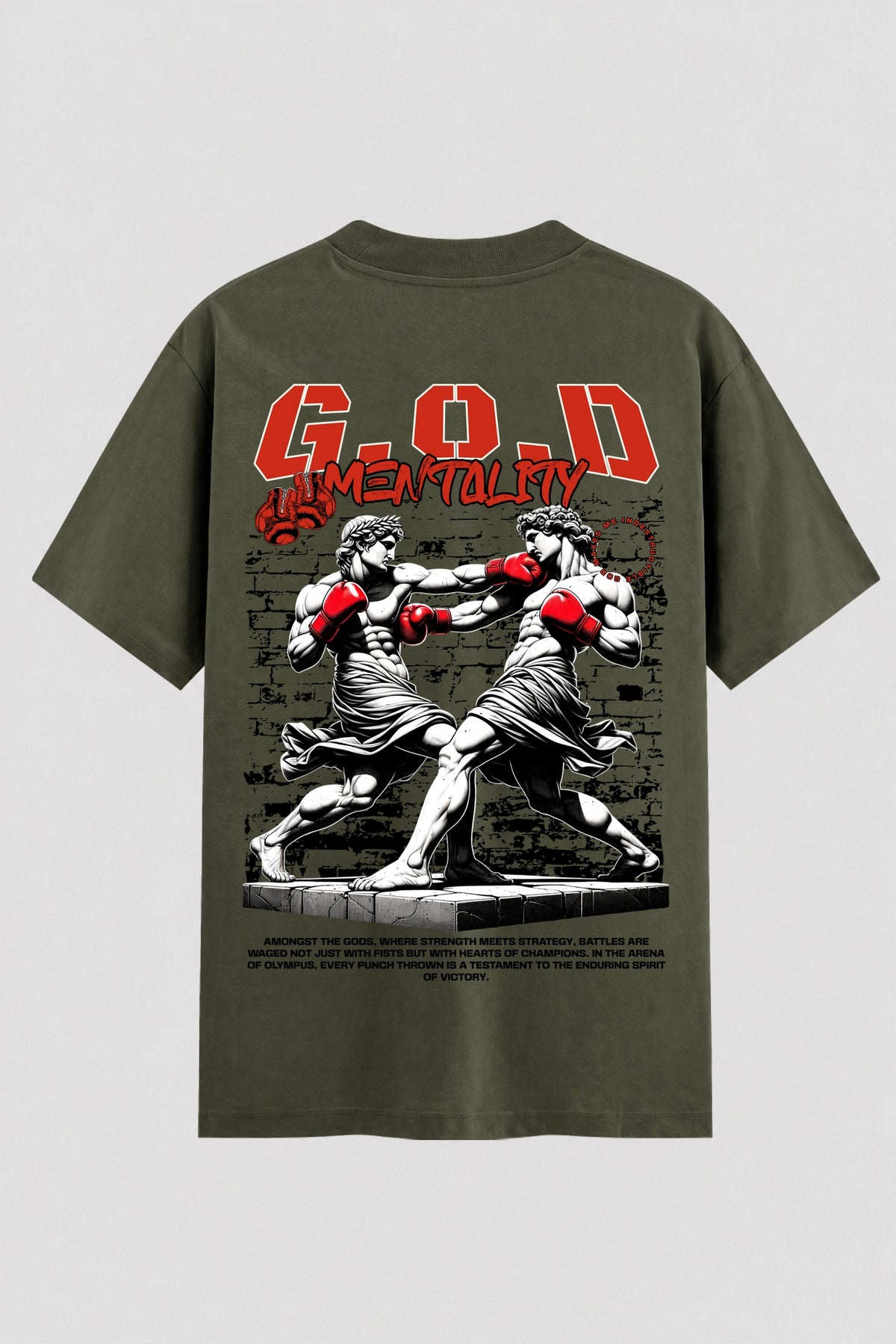 Camiseta Oversized Suedine Coleção Faith GOD Mentality