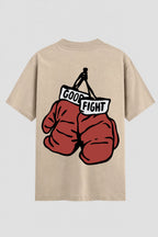 Camiseta Oversized Suedine Coleção Faith Good Fight