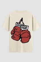 Camiseta Oversized Suedine Coleção Faith Good Fight