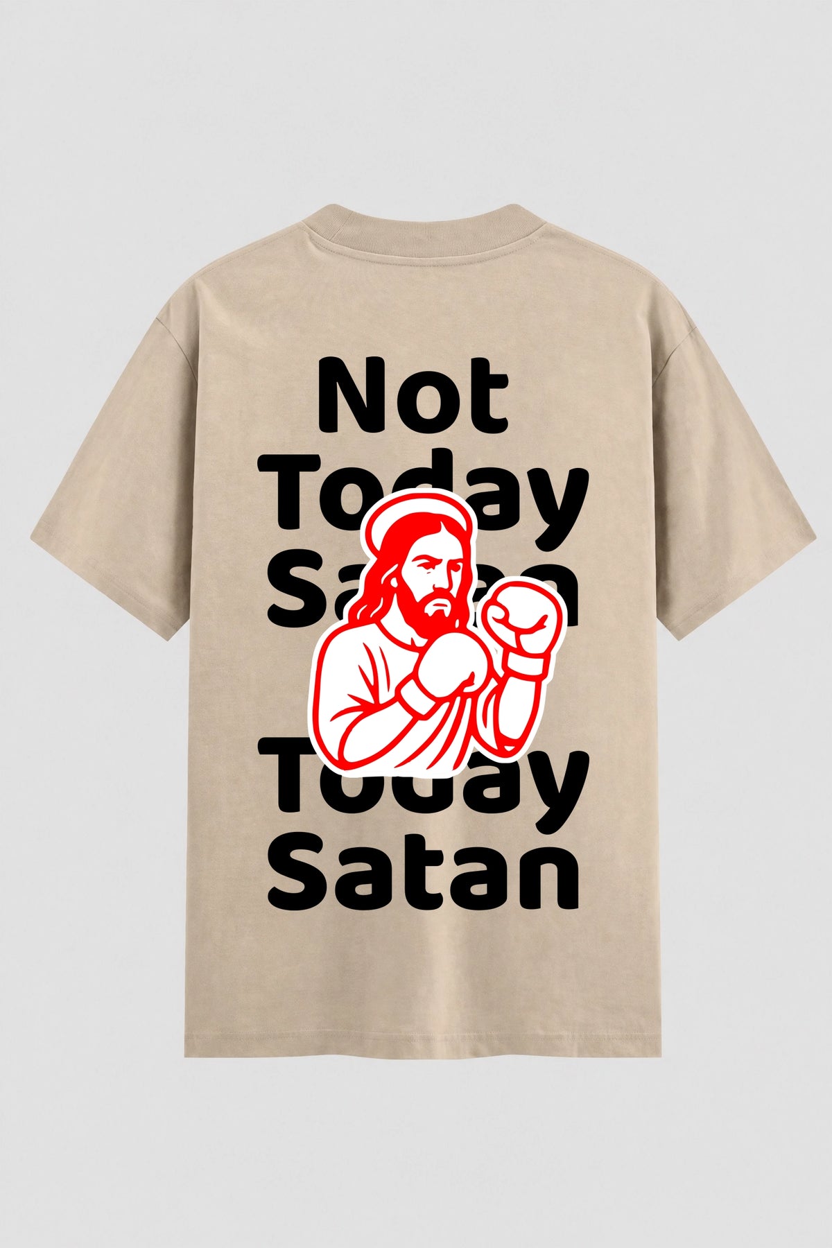 Camiseta Oversized Suedine Coleção Faith Hoje Não Tinhoso